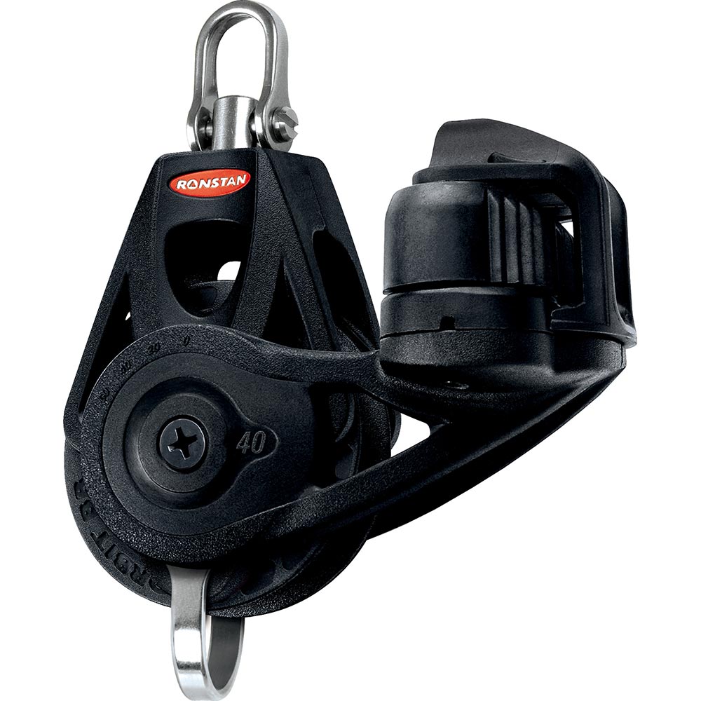 Ronstan Series 40 Ball Bearing Orbit Block - Single - Becket - Cleat - Swivel Head - Image 2