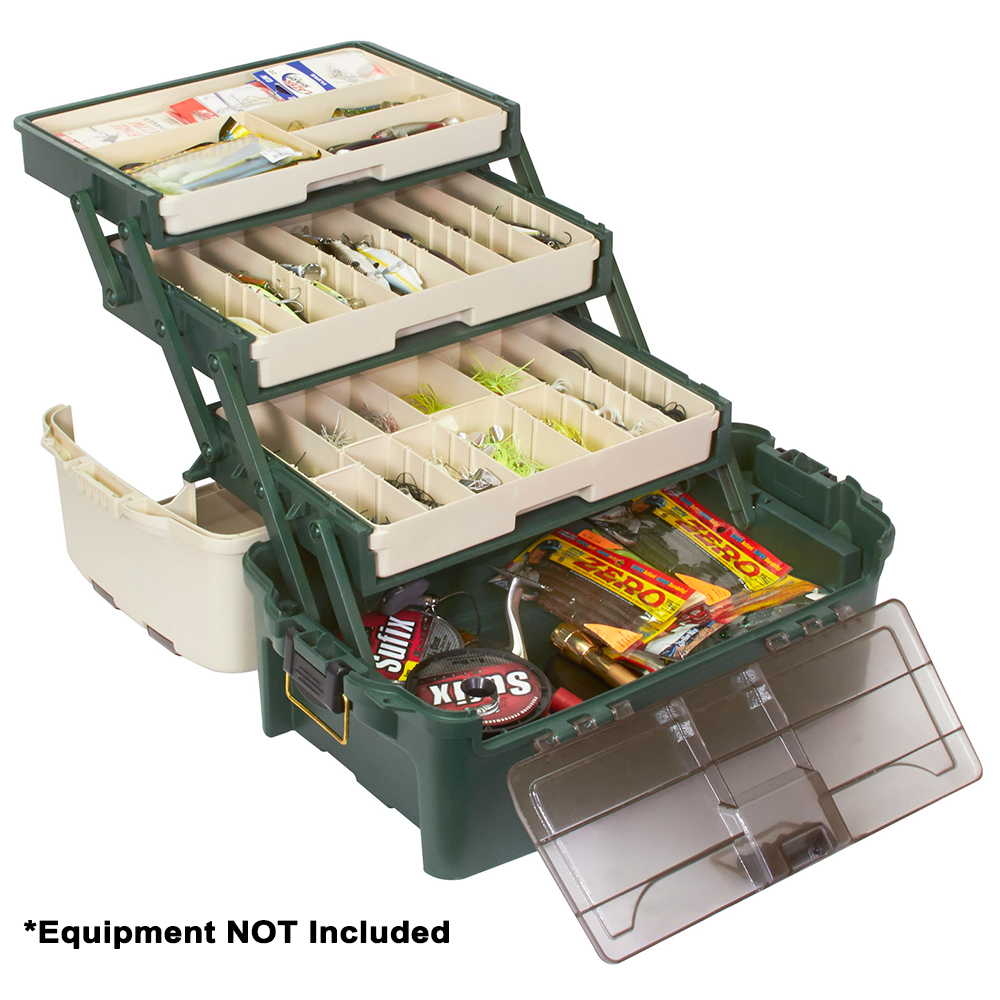 Plano Hybrid Hip 3-Tray Tackle Box - Forest Green - Image 2
