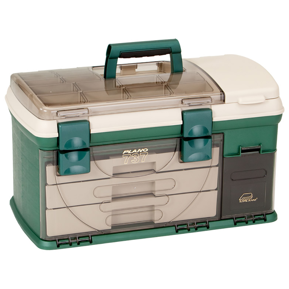 Plano 3-Drawer Tackle Box XL - Green/Beige - Image 4