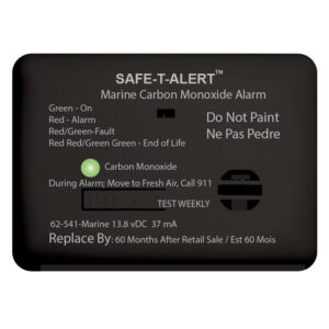 Alternative view of Safe-T-Alert 62 Series Carbon Monoxide Alarm w/Relay - 12V - 62-541-R-Marine - Surface Mount - Black