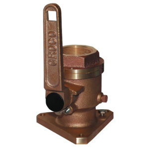 Alternative view of GROCO 1-1/4" Bronze Flanged Full Flow Seacock