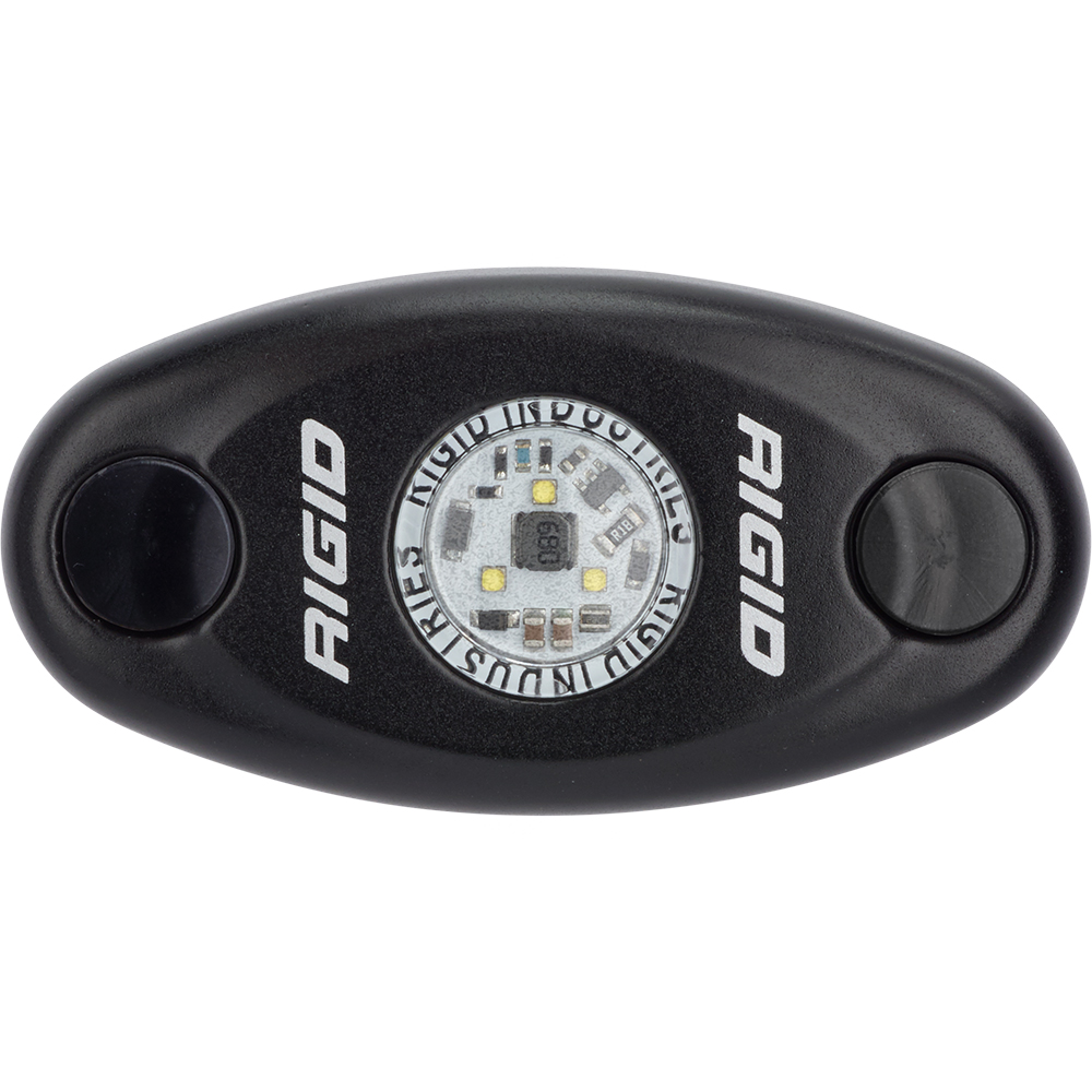 RIGID Industries A-Series Black Low Power LED Light - Single - Amber - Image 2