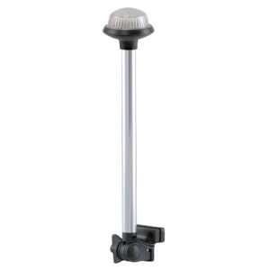 Alternative view of Perko Fold Down All-Round Frosted Globe Pole Light - Horizontal Mount - White