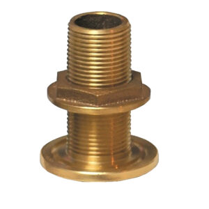 Alternative view of GROCO 2" NPS NPT Combo Bronze Thru-Hull Fitting w/Nut