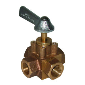 Alternative view of GROCO 1/2" 4-Port Tank Selector Valve