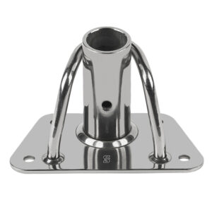 Alternative view of Schaefer Stanchion Base Single - Heavy-Duty