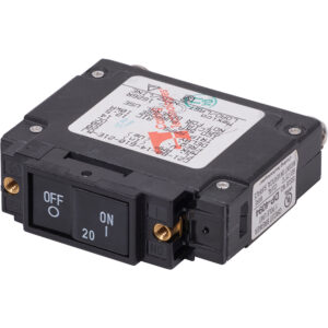 Alternative view of Blue Sea 7443 UL-489 Circuit Breaker - 20A Flat Rocker