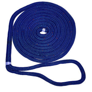 Alternative view of New England Ropes 1/2" Double Braid Dock Line - Blue w/Tracer - 25'