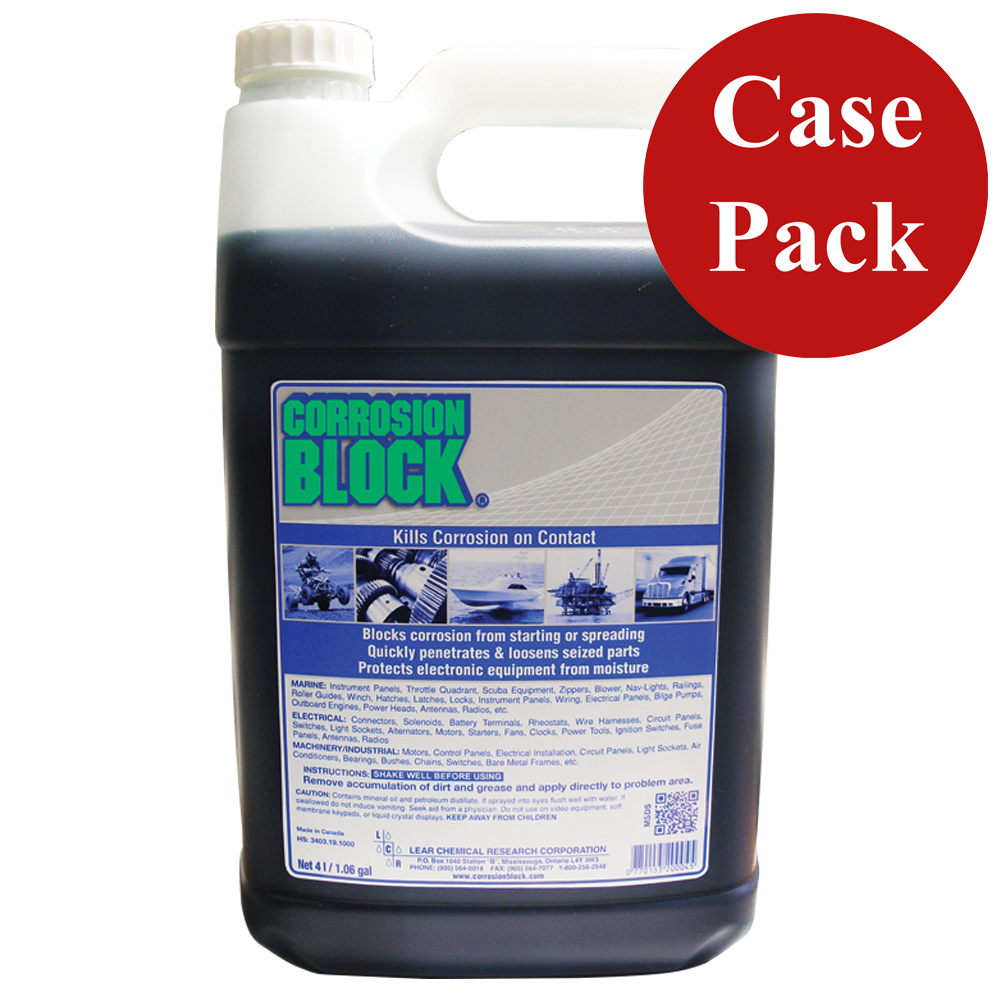 Corrosion Block Liquid 4-Liter Refill - Non-Hazmat, Non-Flammable & Non-Toxic *Case of 4* - Image 2