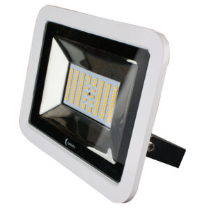 Alternative view of Lunasea 35W Slimline LED Floodlight, 12/24V, Cool White, 4800 Lumens, 3' Cord - White Housing