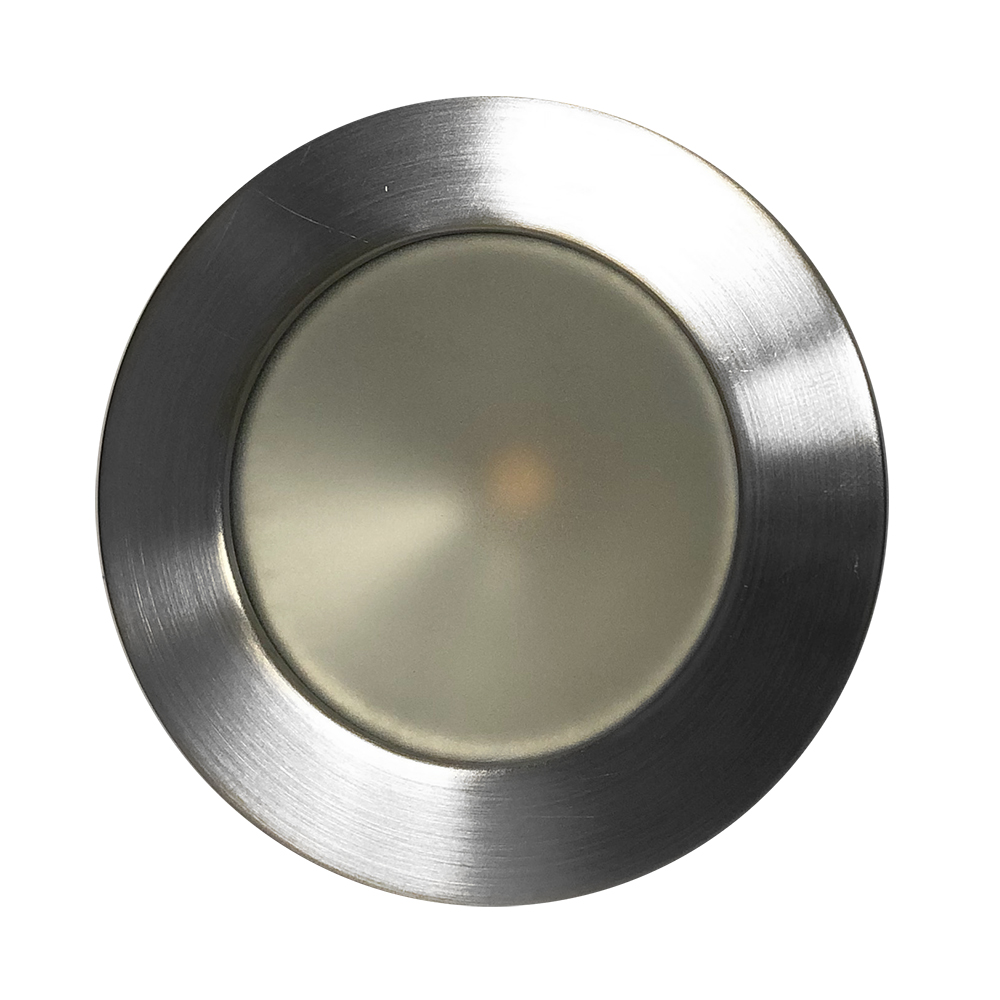 Lunasea Gen 3 Indoor/Outdoor Recessed 3.5” LED Light - 2700K 85 CRI Dimmable COB LED - Warm White/Brushed SS Bezel - Image 2