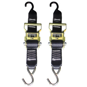 Alternative view of Rod Saver Heavy-Duty Ratchet Trailer Tie-Down - 2" x 3' - Pair