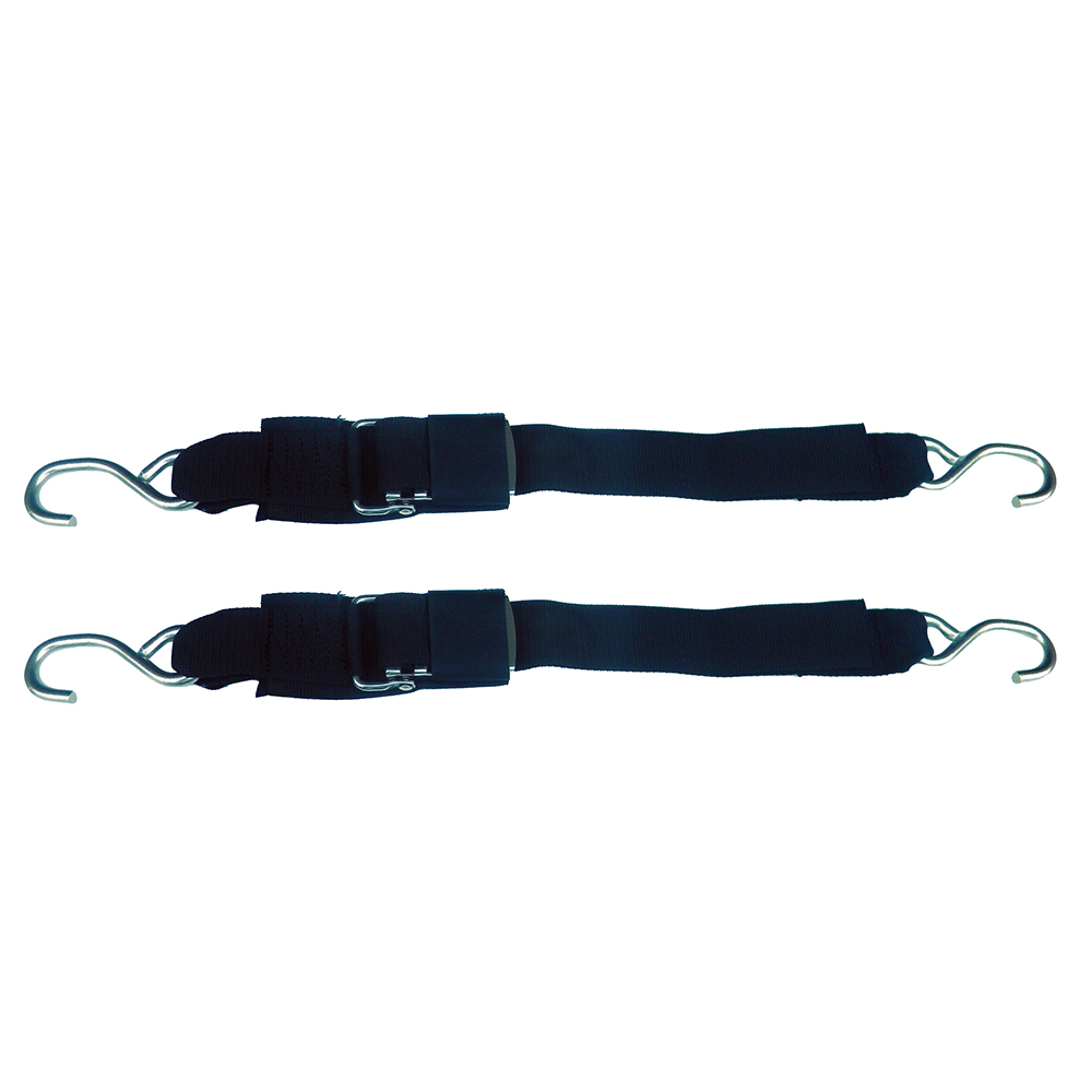 Rod Saver Stainless Steel Quick Release Transom Tie-Down - 2" x 4' - Pair - Image 2