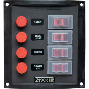 Alternative view of Sea-Dog Splash Guard Switch Panel Vertical - 4 Switch
