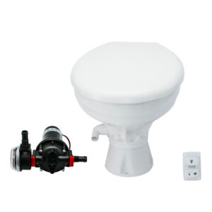 Alternative view of Johnson Pump AquaT Toilet Silent Electric Comfort - 12V w/Pump