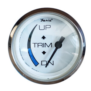 Alternative view of Faria Chesapeake White SS 2" Trim Gauge f/Honda Engines