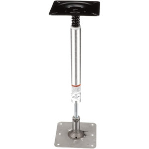 Alternative view of Attwood SWIVL-EZE Lock'N-Pin 3/4" Pedestal Kit 13" Post 7" x 7" Stainless Steel Base Plate Threaded