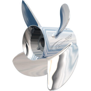 Alternative view of Turning Point Express® Mach4™ - Left Hand - Stainless Steel Propeller - EX-1513-4L - 4-Blade - 15.3" x 13 Pitch