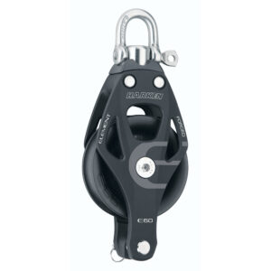 Alternative view of Harken 60mm Single Aluminum Element Block w/Swivel & Becket