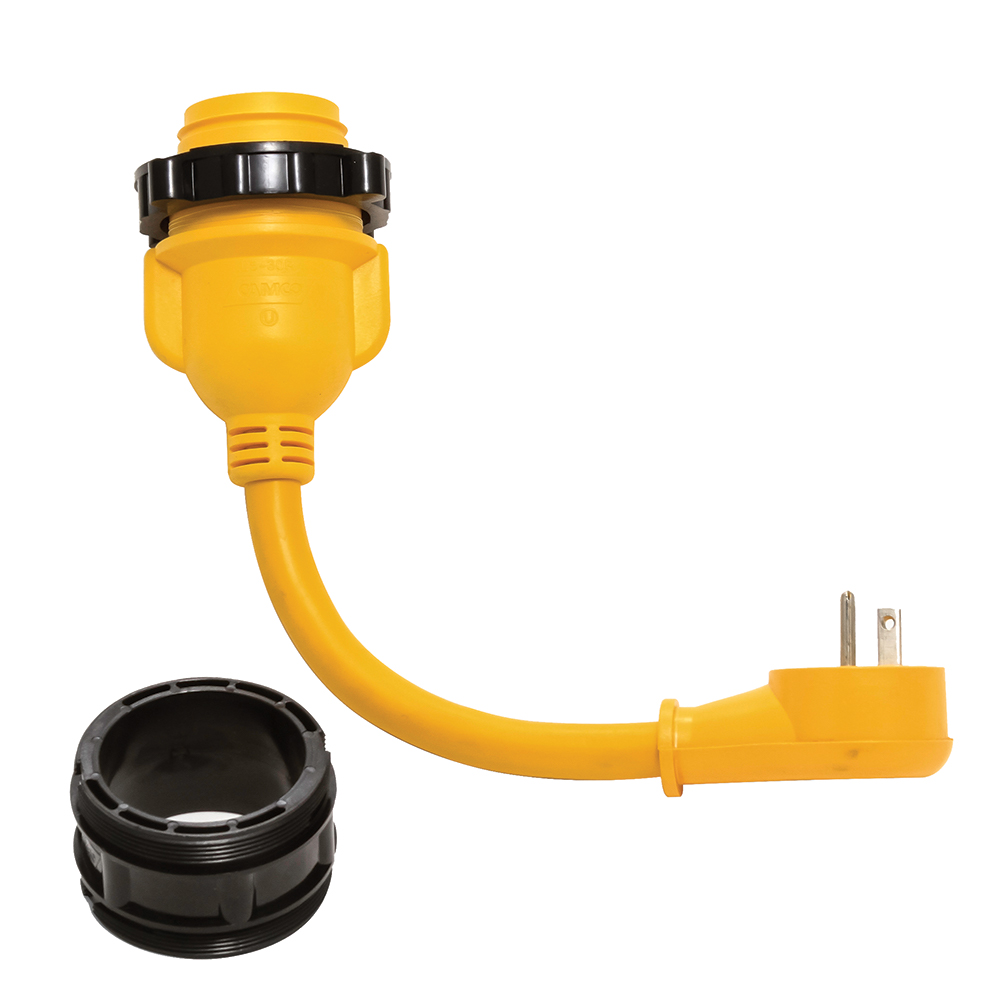Camco PowerGrip Locking Adapter - 15A/125V Male to 30A/125V Female Locking - Image 4