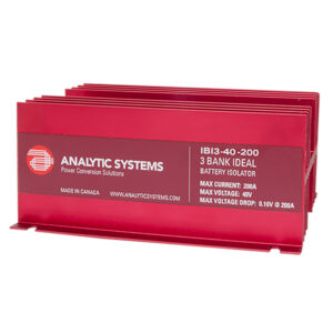 Alternative view of Analytic Systems 200A, 40V 3-Bank Ideal Battery Isolator