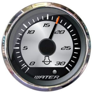 Alternative view of Faria Platinum 2" Water Pressure Gauge - 30 PSI