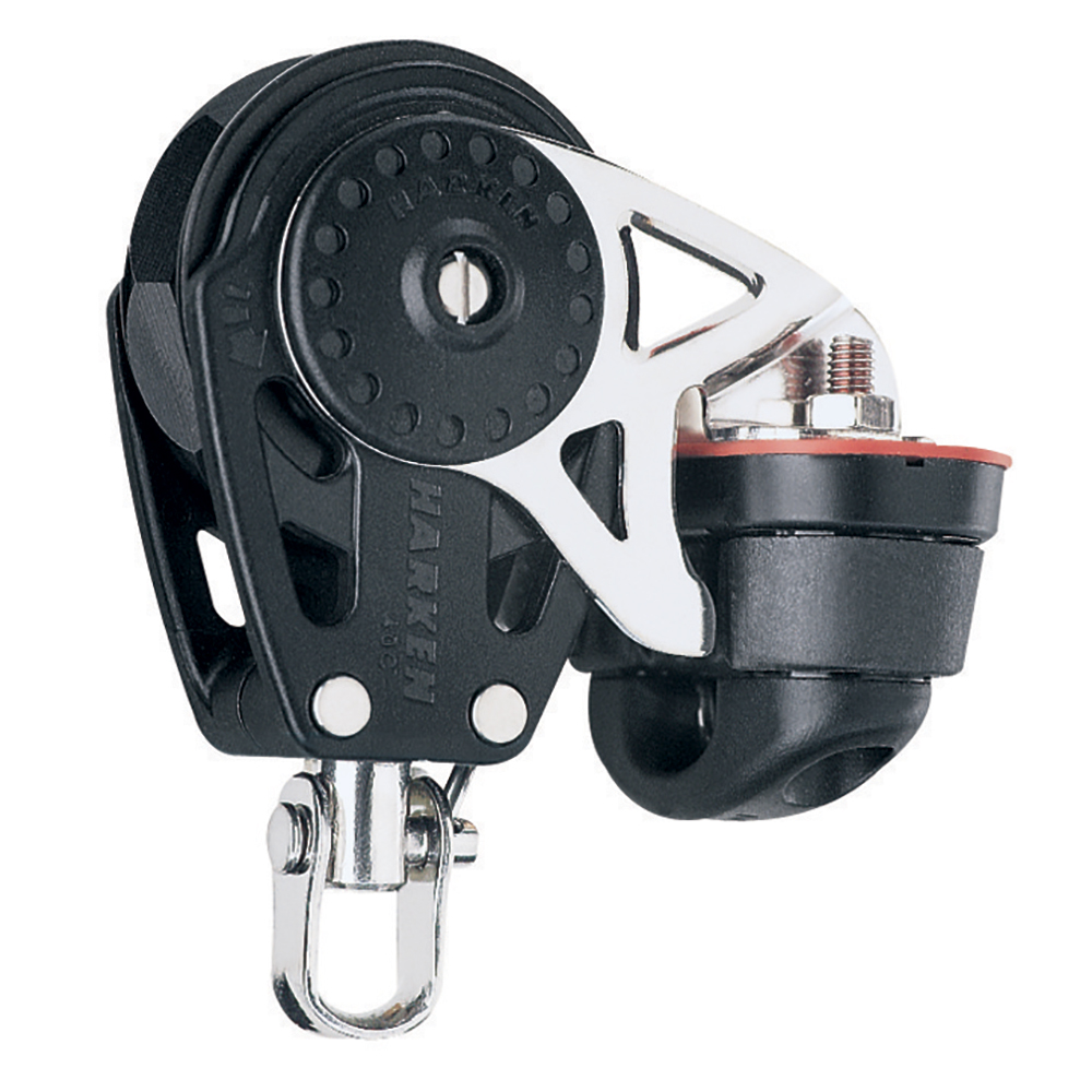 Harken 40mm Carbo Single Ratchet Block w/Swivel Becket & Cam Cleat - Image 2
