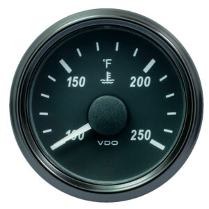 Alternative view of VDO SingleViu 52mm (2-1/16") Water Temp. Gauge - 250° F - 291-22 OHM