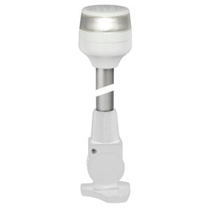 Alternative view of Hella Marine 2nm All Round White Fold Down Pole Navigation Lamp - 8" - White Base