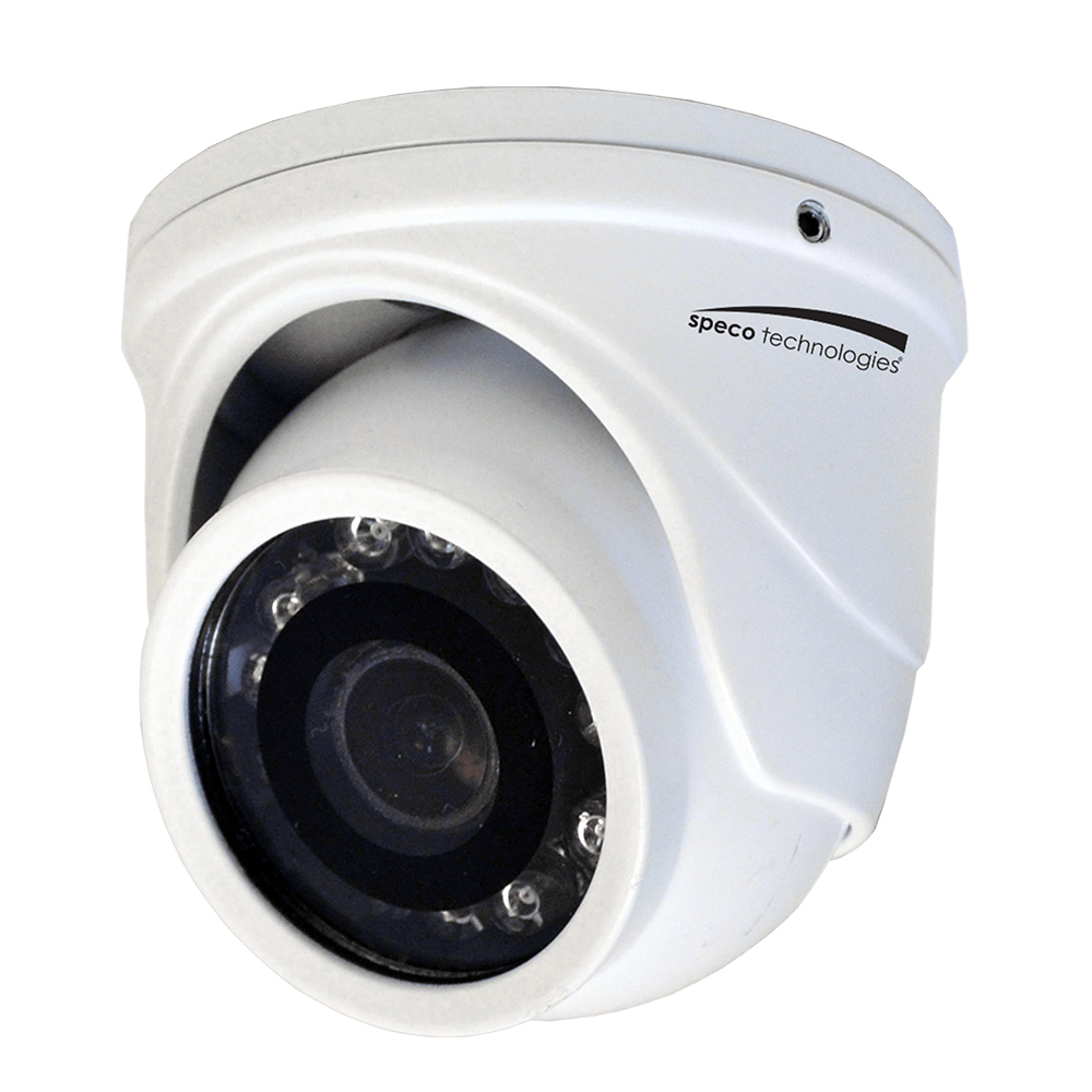 Speco 4MP HD-TVI Mini Turret Camera 2.9mm Lens - White Housing - Image 2
