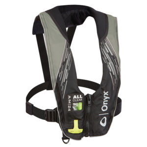 Alternative view of Onyx A/M-24 Series All Clear Automatic/Manual Inflatable Life Jacket - Grey - Adult
