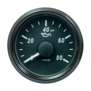 Alternative view of VDO SingleViu 52mm (2-1/16") Oil Pressure Gauge - 80 PSI - 240-33 Ohm