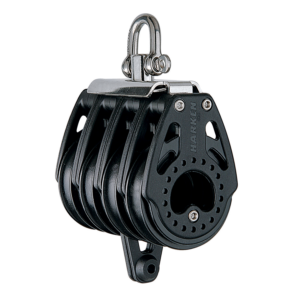 Harken 57mm Quad Block Swivel, Center Becket - Image 2