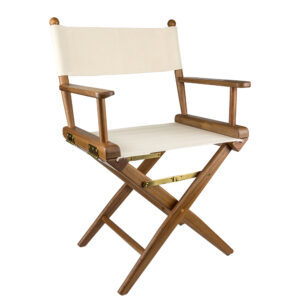 Alternative view of Whitecap Director's Chair w/Natural Seat Covers - Teak