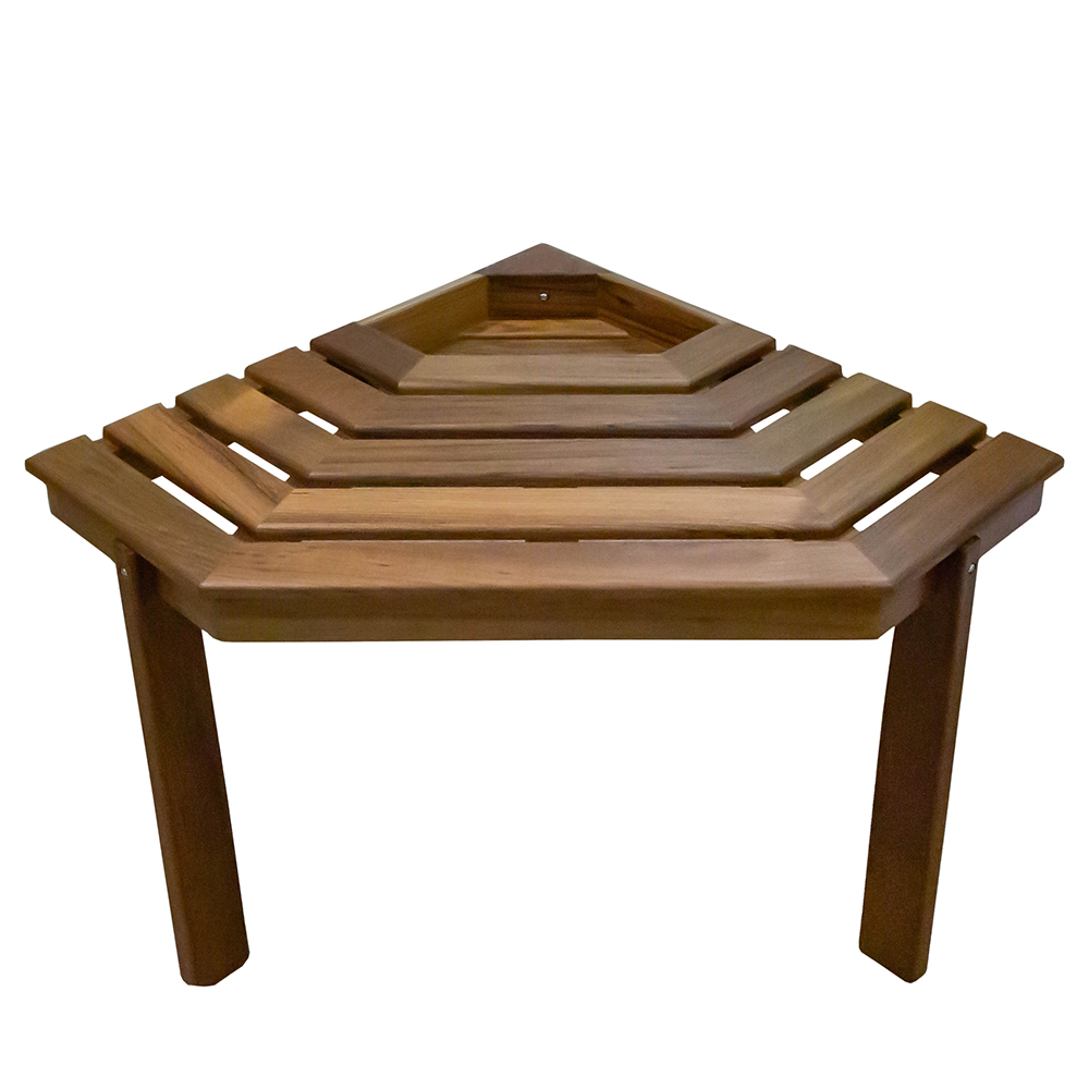 Whitecap Shower/Corner Stool - Teak - Image 2