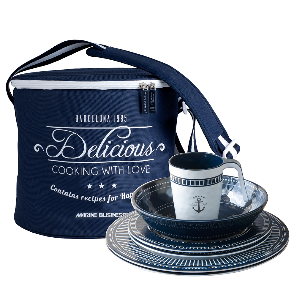 Marine Business Melamine Tableware & Basket - SAILOR SOUL - Set of 16 - Image 2