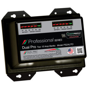 Alternative view of Dual Pro PS2 Auto 15A - 2-Bank Lithium/AGM Battery Charger