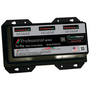 Alternative view of Dual Pro PS3 Auto 15A - 3-Bank Lithium/AGM Battery Charger