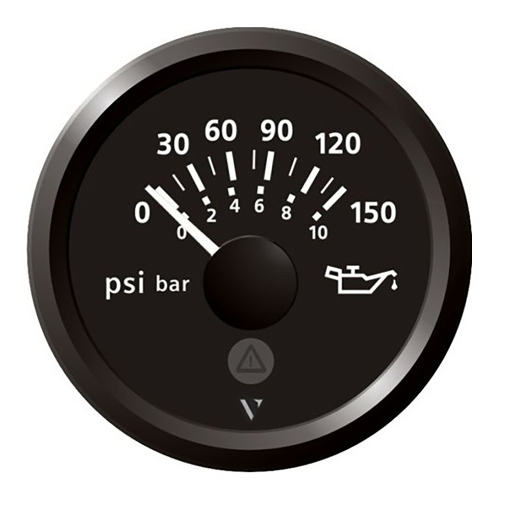 Veratron 52mm (2-1/16") Viewline Engine Oil Pressure 150 PSI - Black Dial & Bezel - Image 2