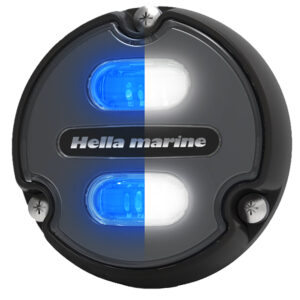 Alternative view of Hella Marine Apelo A1 Blue White Underwater Light - 1800 Lumens - Black Housing - Charcoal Lens
