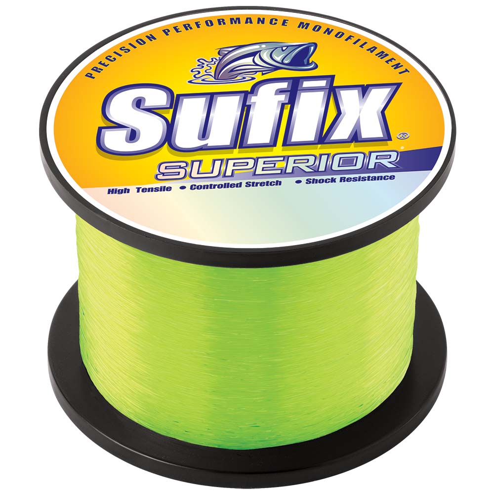 Sufix Superior Hi-Vis Yellow Monofilament - 60lb - 3655 yds - Image 2