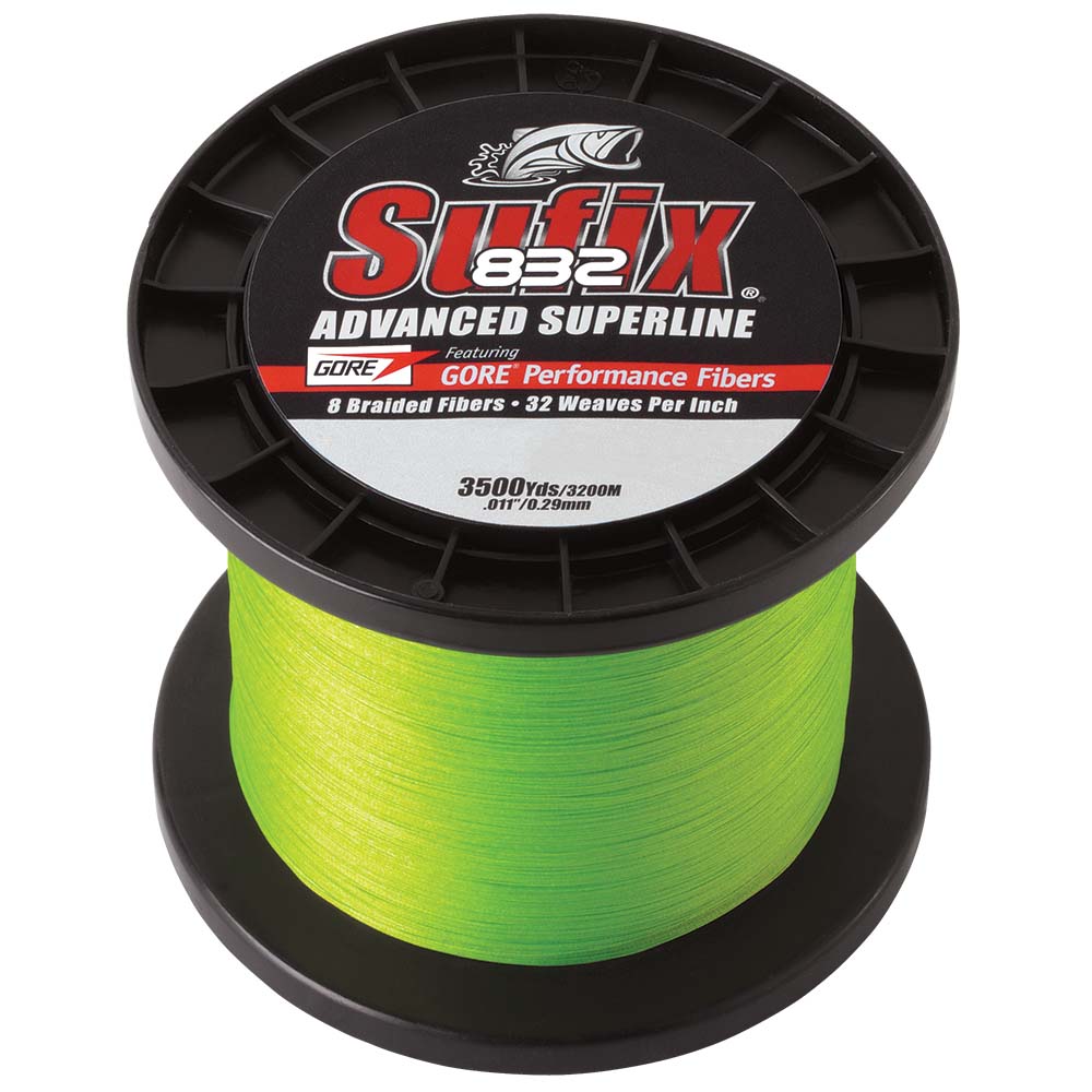 Sufix 832® Advanced Superline® Braid - 15lb - Neon Lime - 3500 yds - Image 2