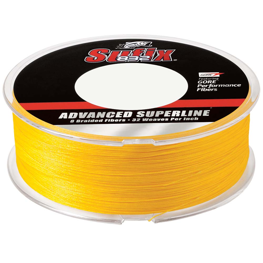 Sufix 832® Advanced Superline® Braid - 20lb - Hi-Vis Yellow - 600 yds - Image 2