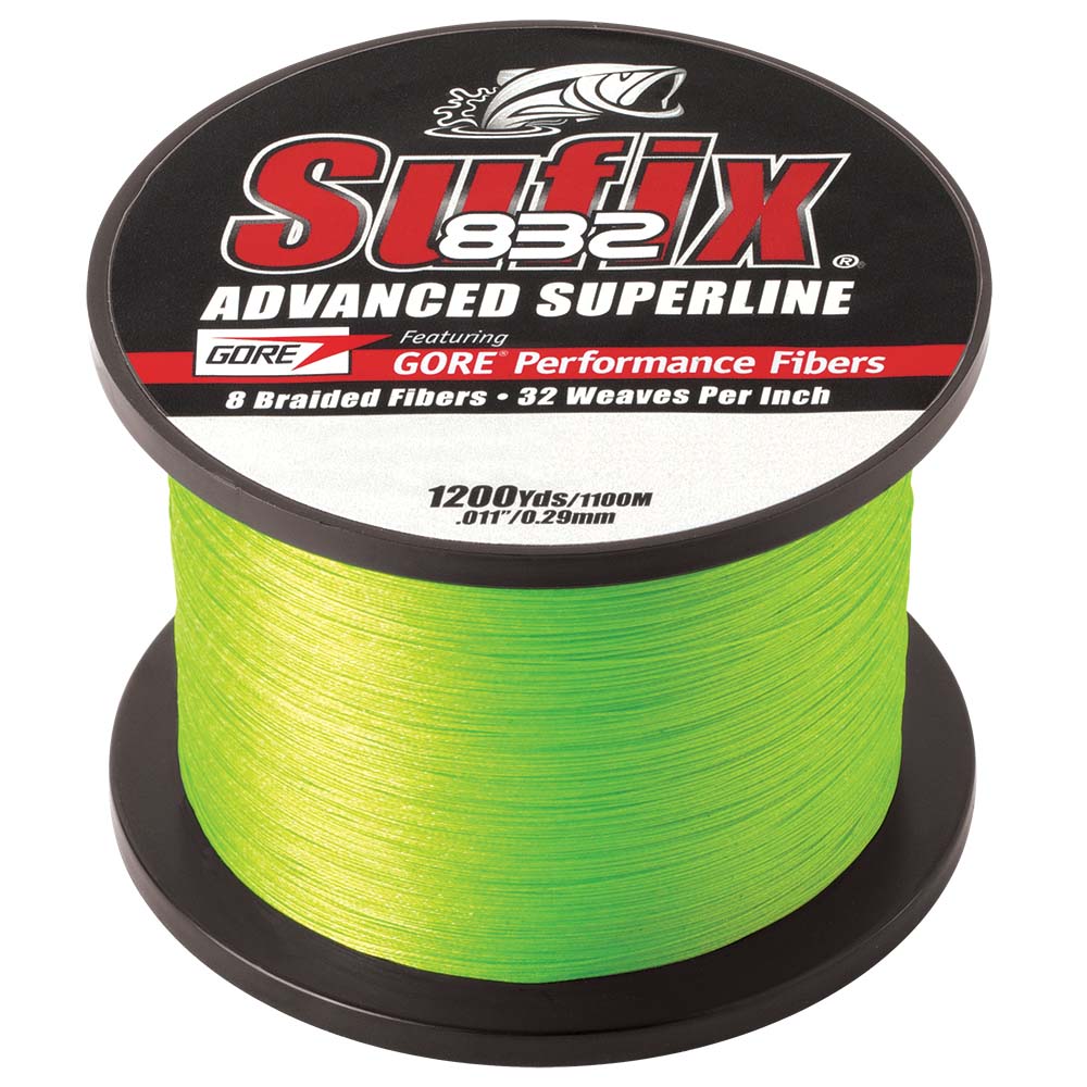Sufix 832® Advanced Superline® Braid - 30lb - Neon Lime - 1200 yds - Image 2