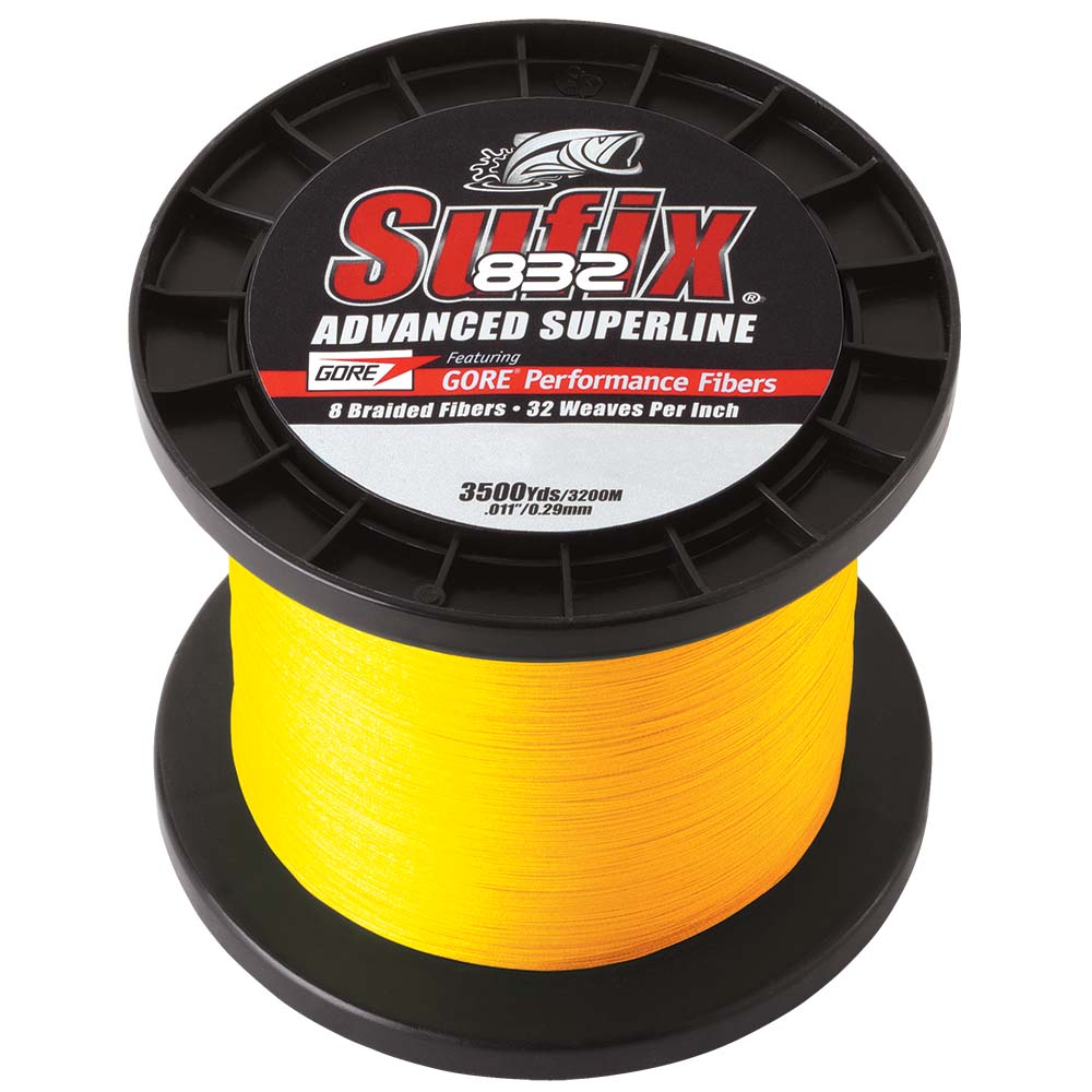 Sufix 832® Advanced Superline® Braid - 30lb - Hi-Vis Yellow - 3500 yds - Image 2