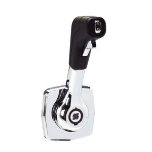 Alternative view of Uflex Single Lever Side Mount Control - Black/Chrome