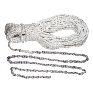 Alternative view of Lewmar Anchor Rode 5' of 1/4" G4 Chain & 100' of 1/2" Rope w/Shackle