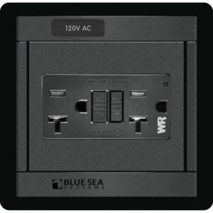Alternative view of Blue Sea 1499 - 360 Panel - 120V AC GFCI Dual Outlet
