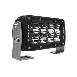 Alternative view of Black Oak Pro Series 3.0 Double Row 4" LED Light Bar - Flood Optics - Black Housing