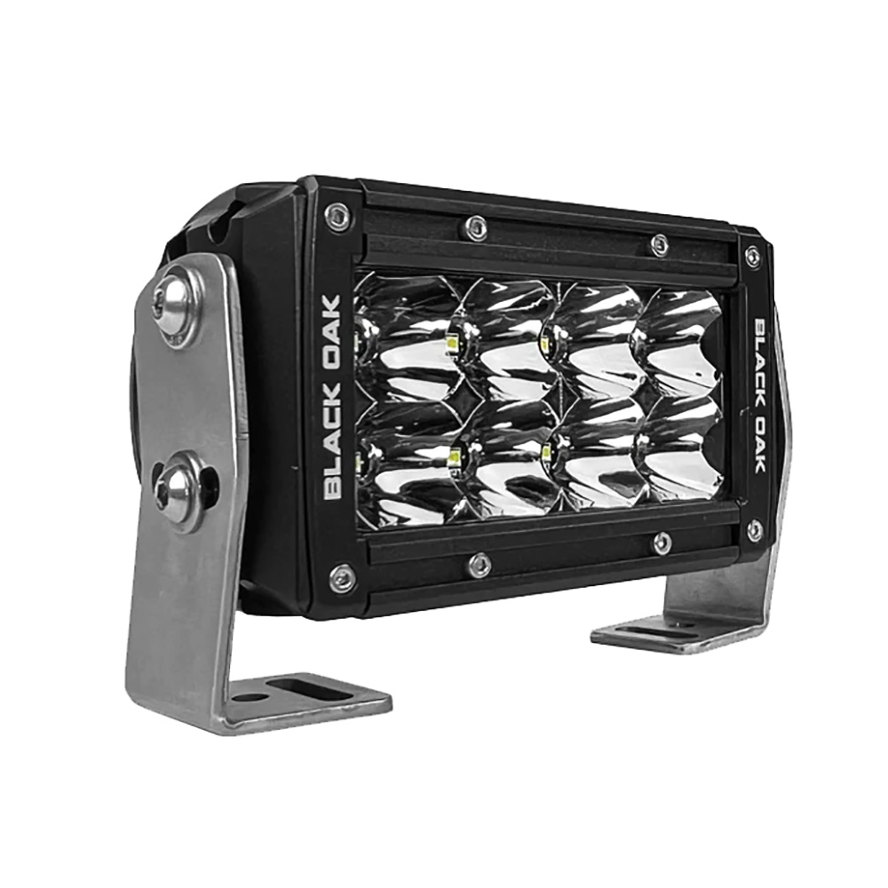 Black Oak Pro Series 3.0 Double Row 4" LED Light Bar - Spot Optics - Black Housing - Image 2